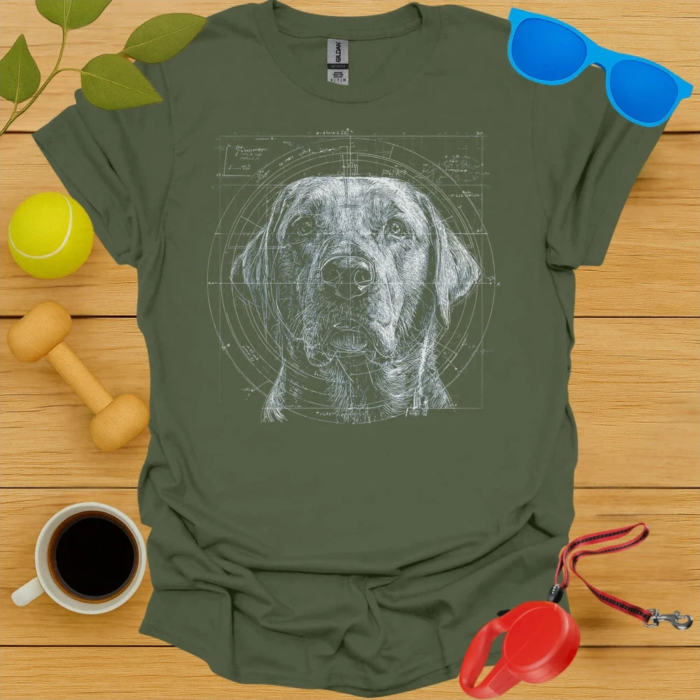 Labrador Retriever Blueprint Tee