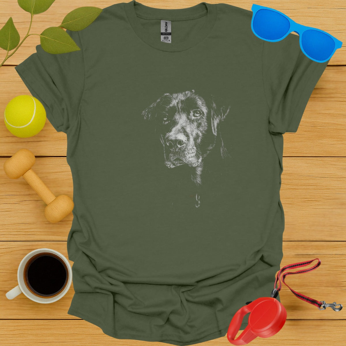Labrador Retriever Chalk Portrait
