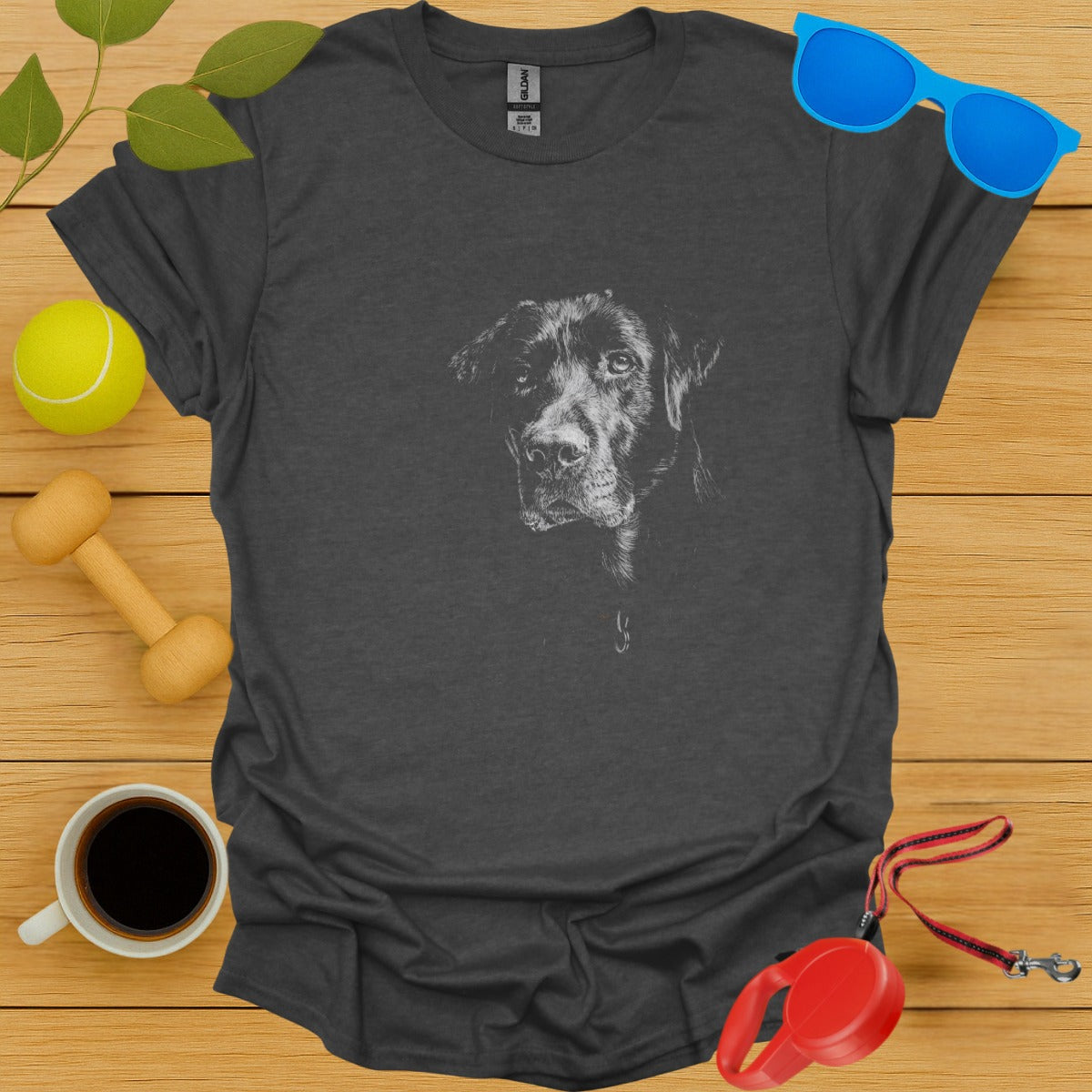 Labrador Retriever Chalk Portrait