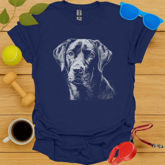 Labrador Retriever Chalkboard Portrait Tee