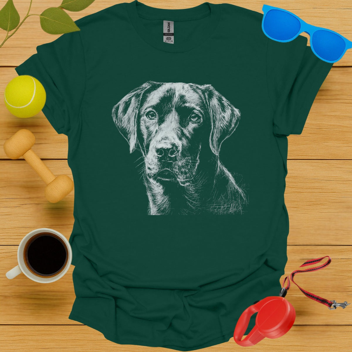 Labrador Retriever Chalkboard Portrait Tee