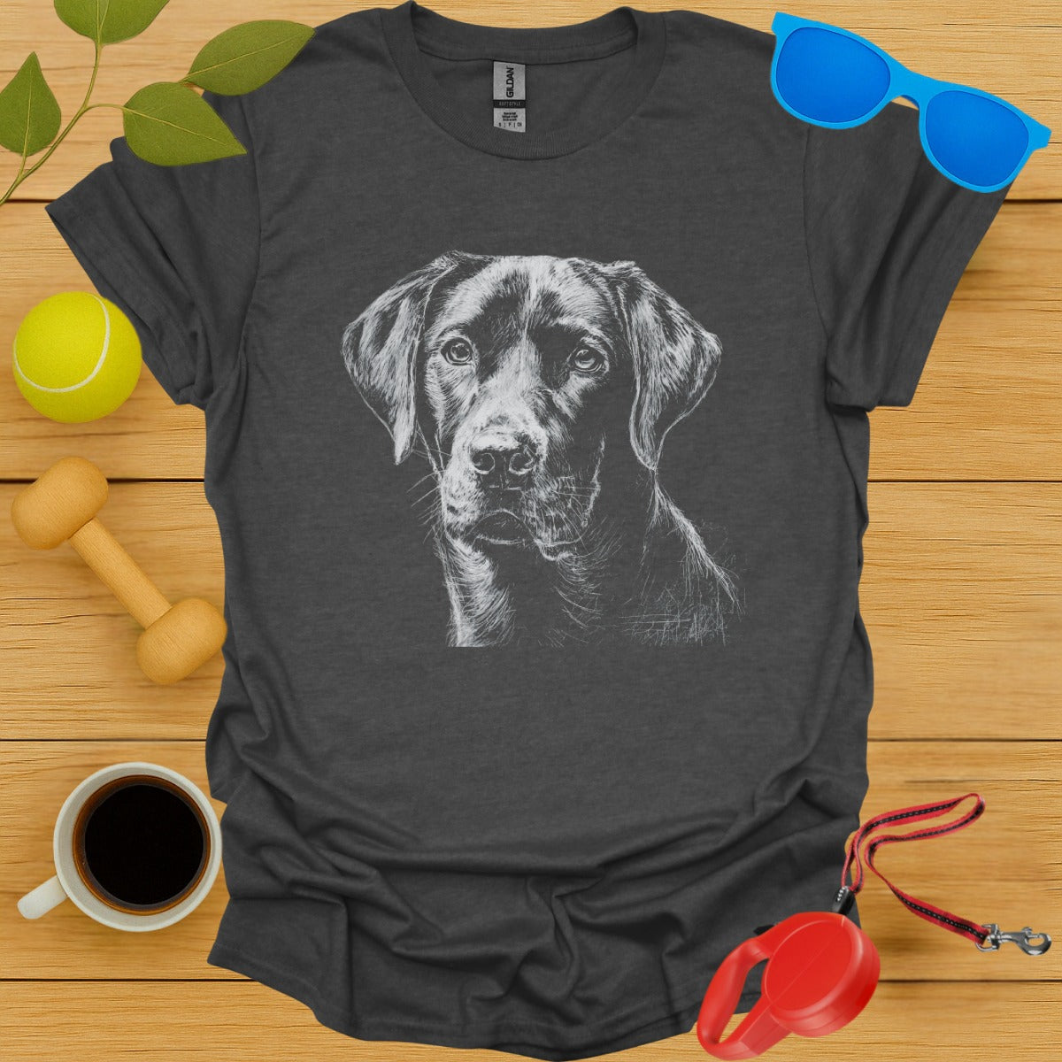 Labrador Retriever Chalkboard Portrait Tee