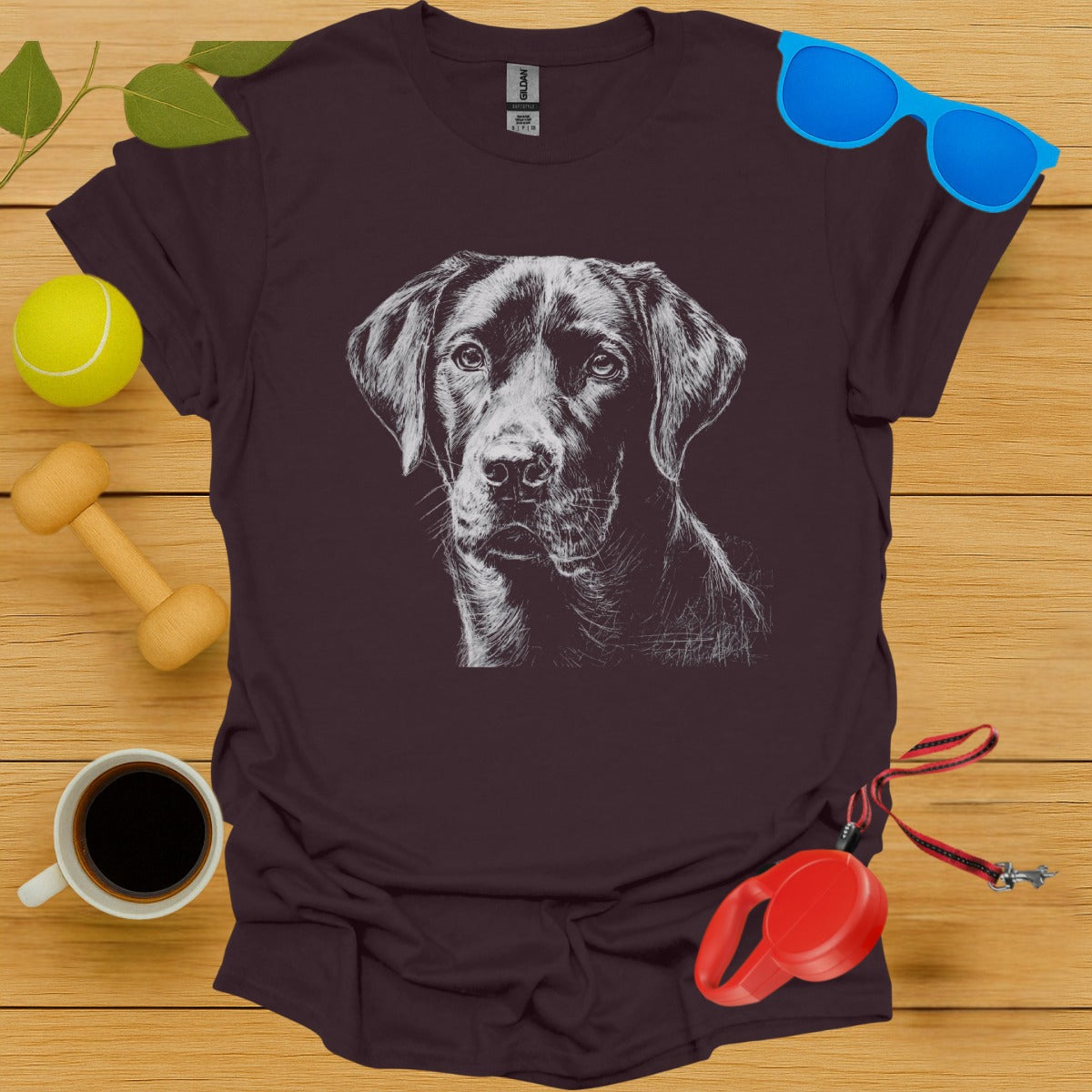 Labrador Retriever Chalkboard Portrait Tee