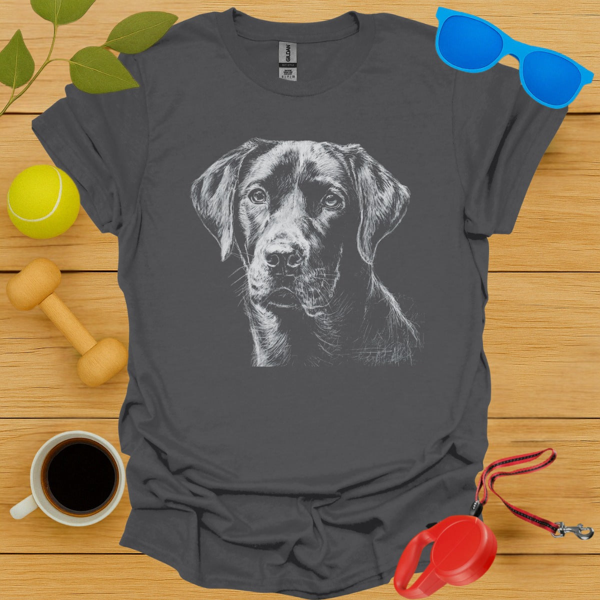 Labrador Retriever Chalkboard Portrait Tee