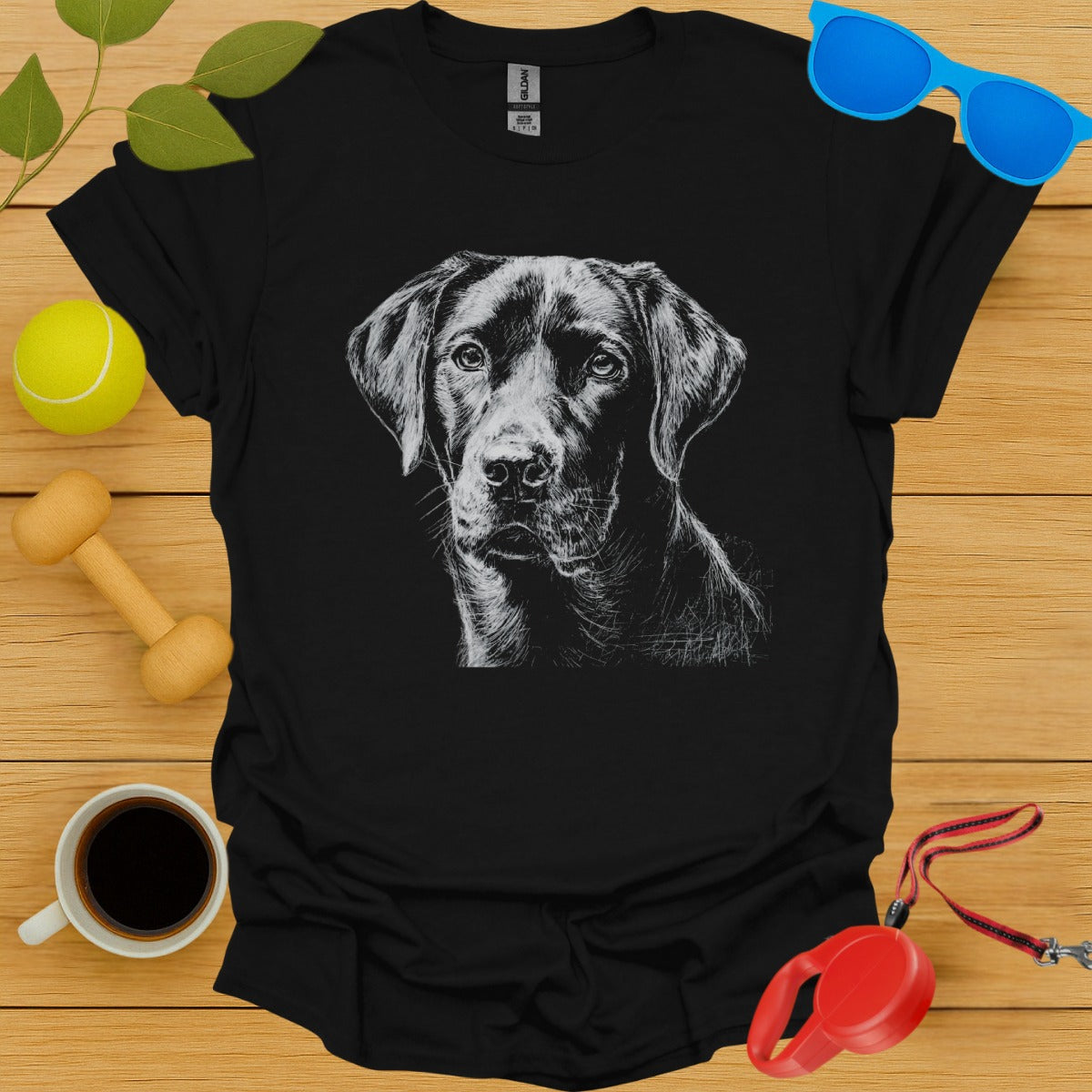 Labrador Retriever Chalkboard Portrait Tee