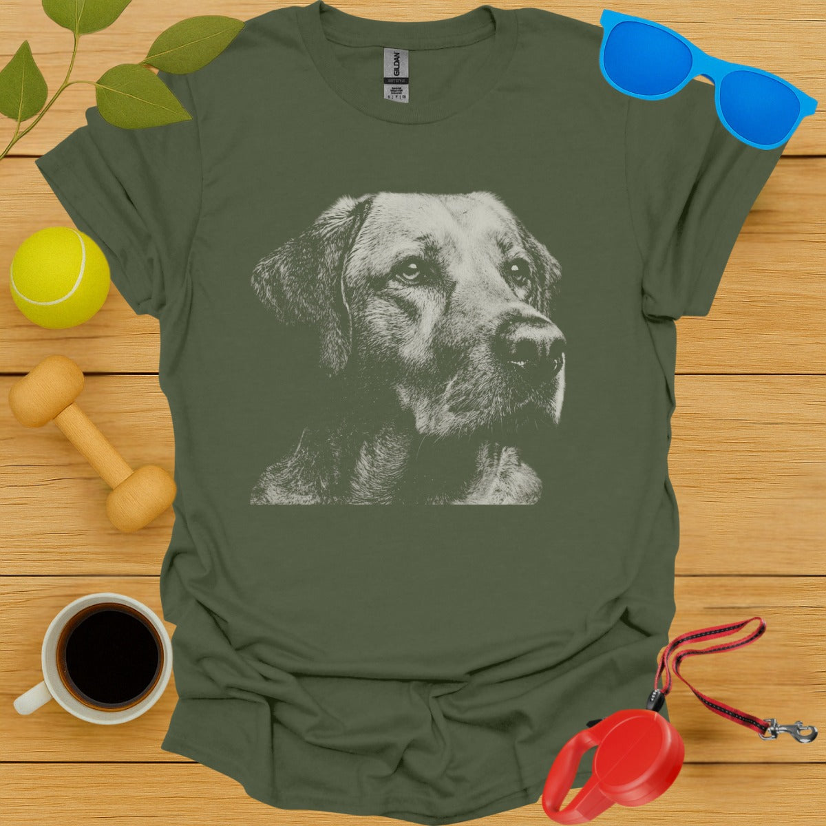 Labrador Retriever Collotype Portrait