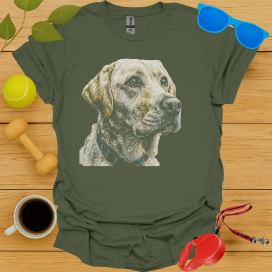 Labrador Retriever Colored Pencil Portrait Tee