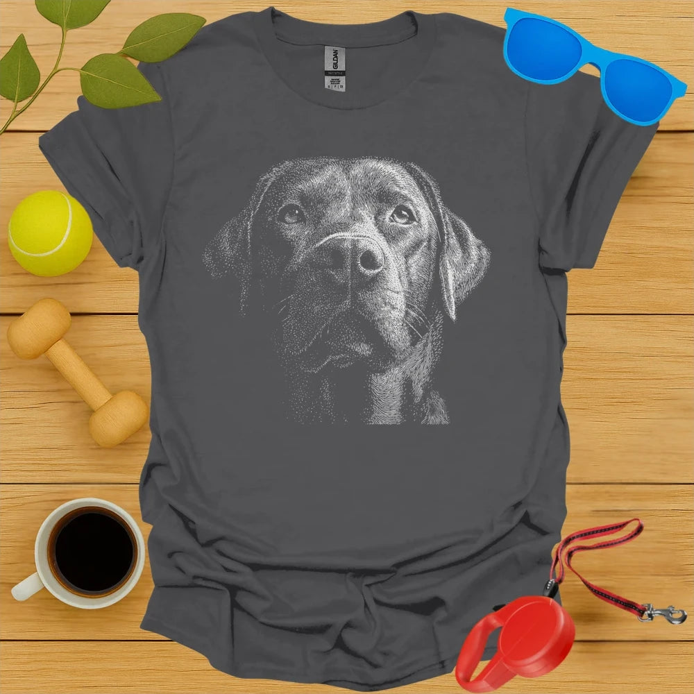 Labrador Retriever Dotwork Portrait Tee