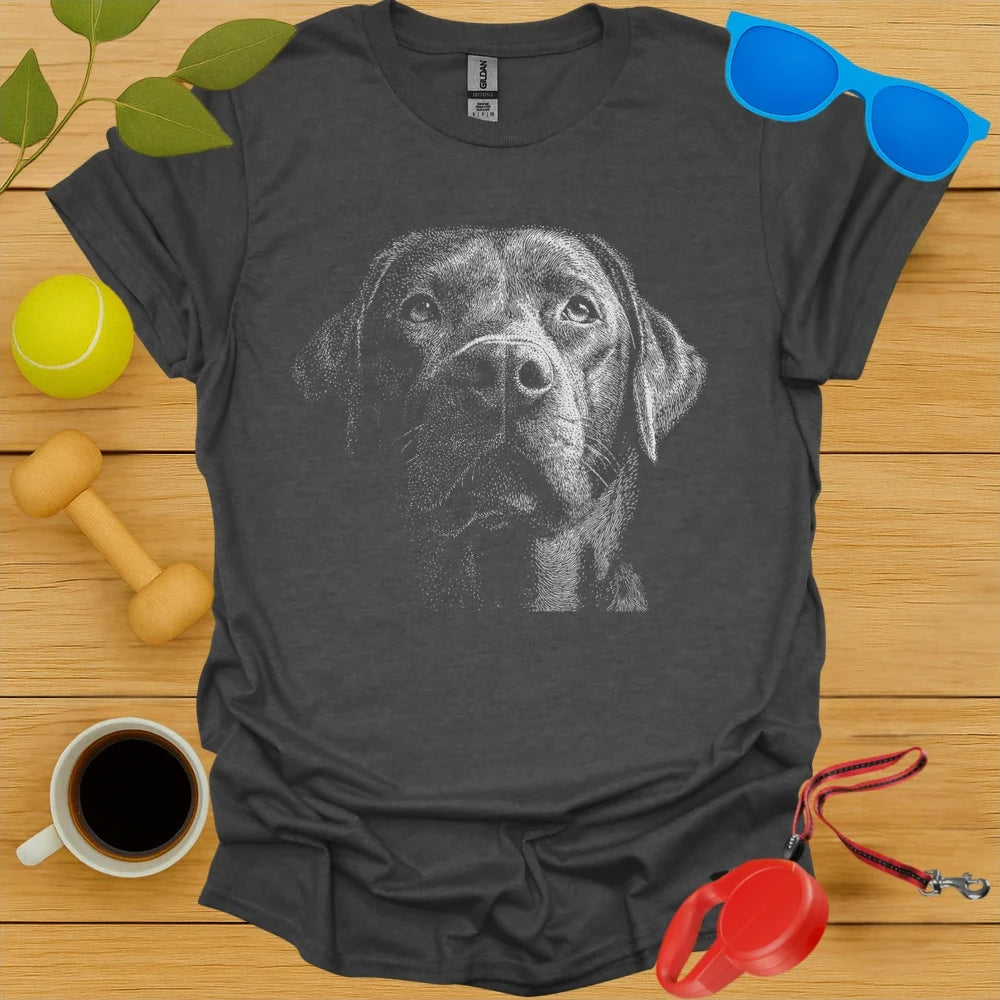Labrador Retriever Dotwork Portrait Tee