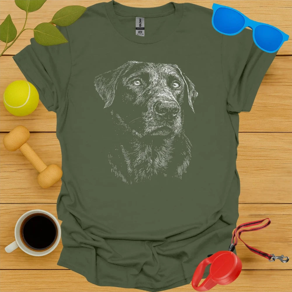 Labrador Retriever Drawing Tee
