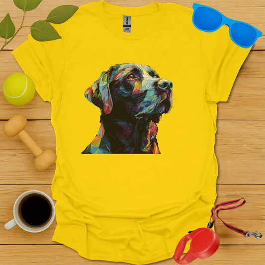 Labrador Retriever Geometric Angular Portrait Tee