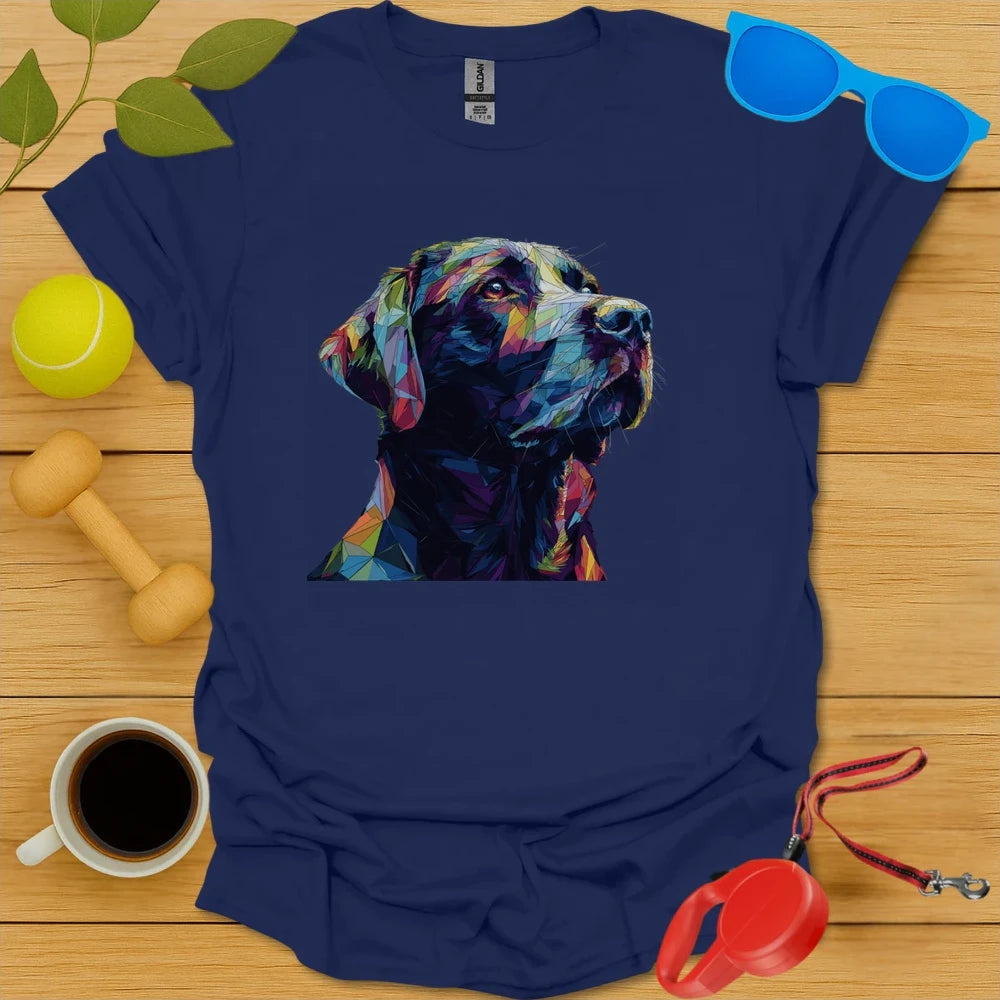 Labrador Retriever Geometric Angular Portrait Tee