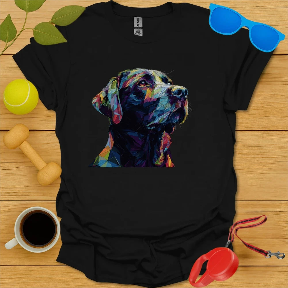 Labrador Retriever Geometric Angular Portrait Tee