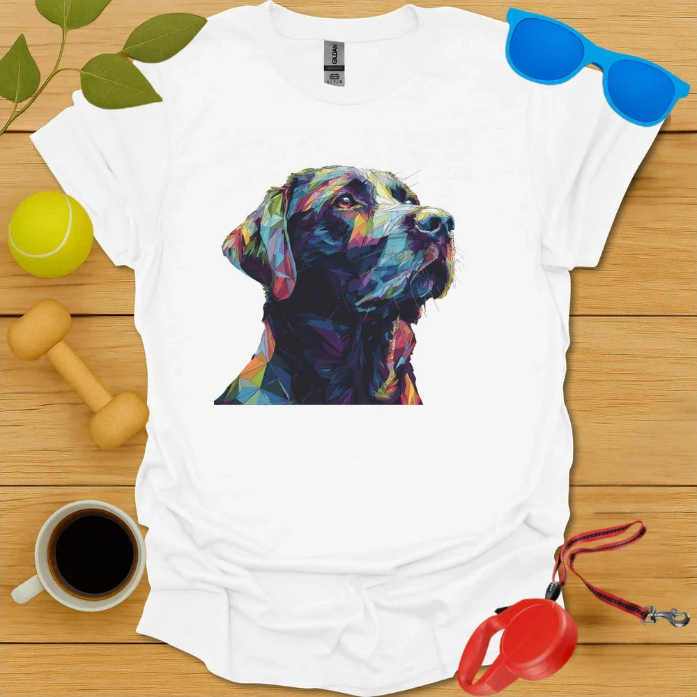 Labrador Retriever Geometric Angular Portrait Tee