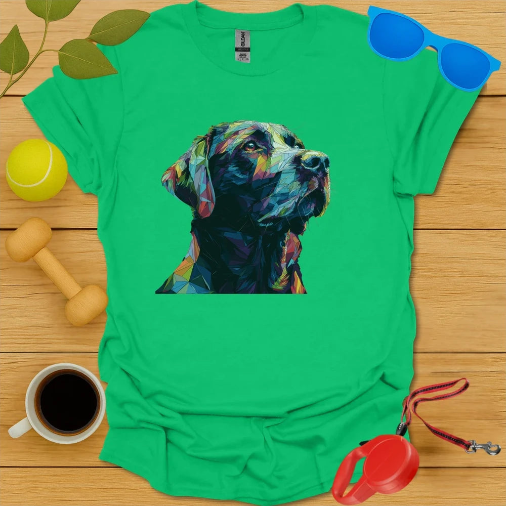 Labrador Retriever Geometric Angular Portrait Tee