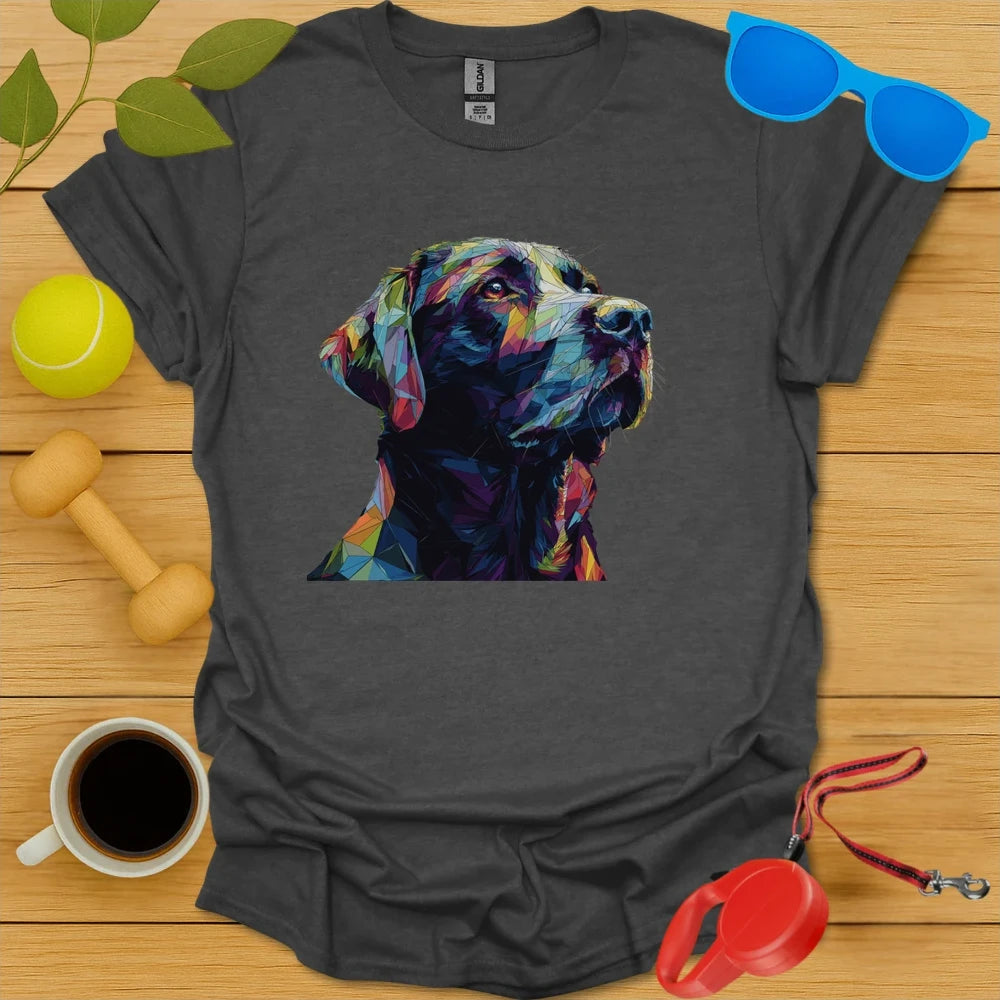 Labrador Retriever Geometric Angular Portrait Tee