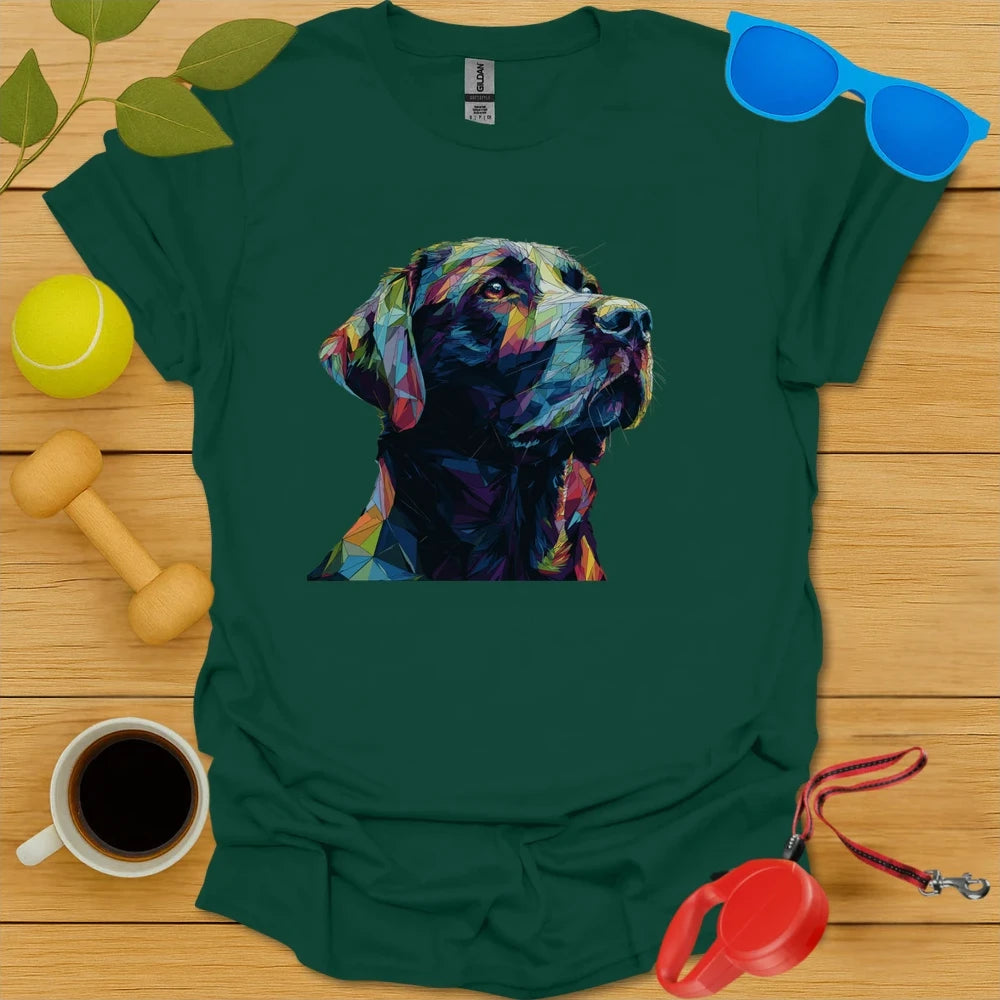 Labrador Retriever Geometric Angular Portrait Tee