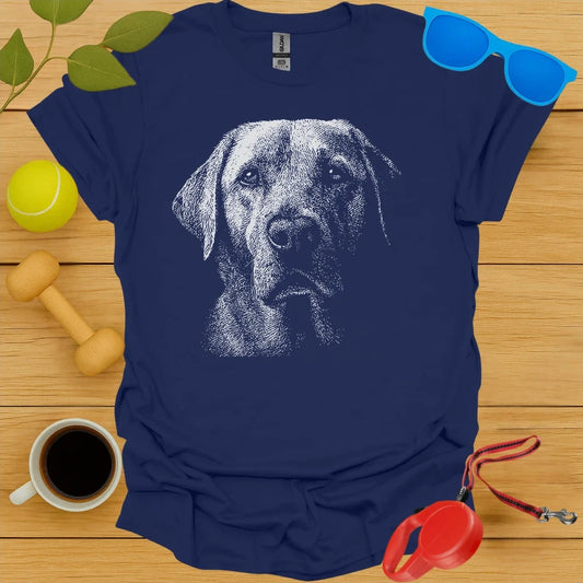 Labrador Retriever Halftone Dot Portrait Tee
