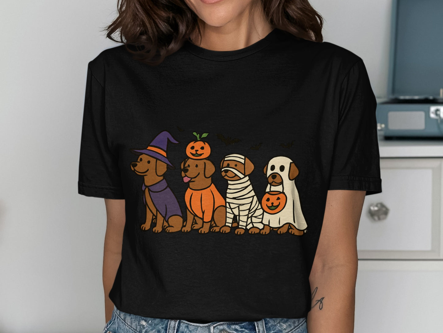 Adorable Halloween Dogs Graphic Tee Shirt product