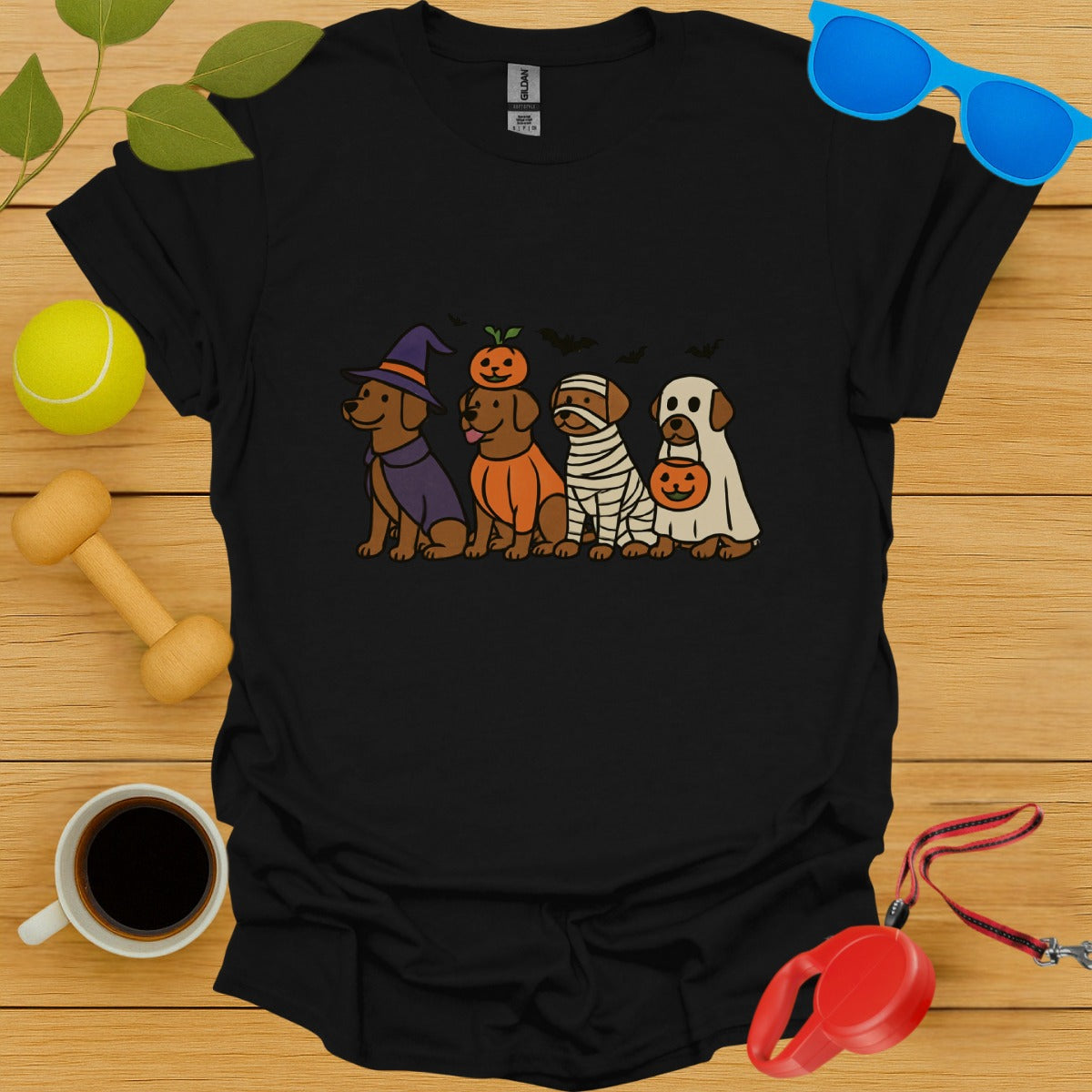 Cute Halloween Dogs Graphic Tee product type