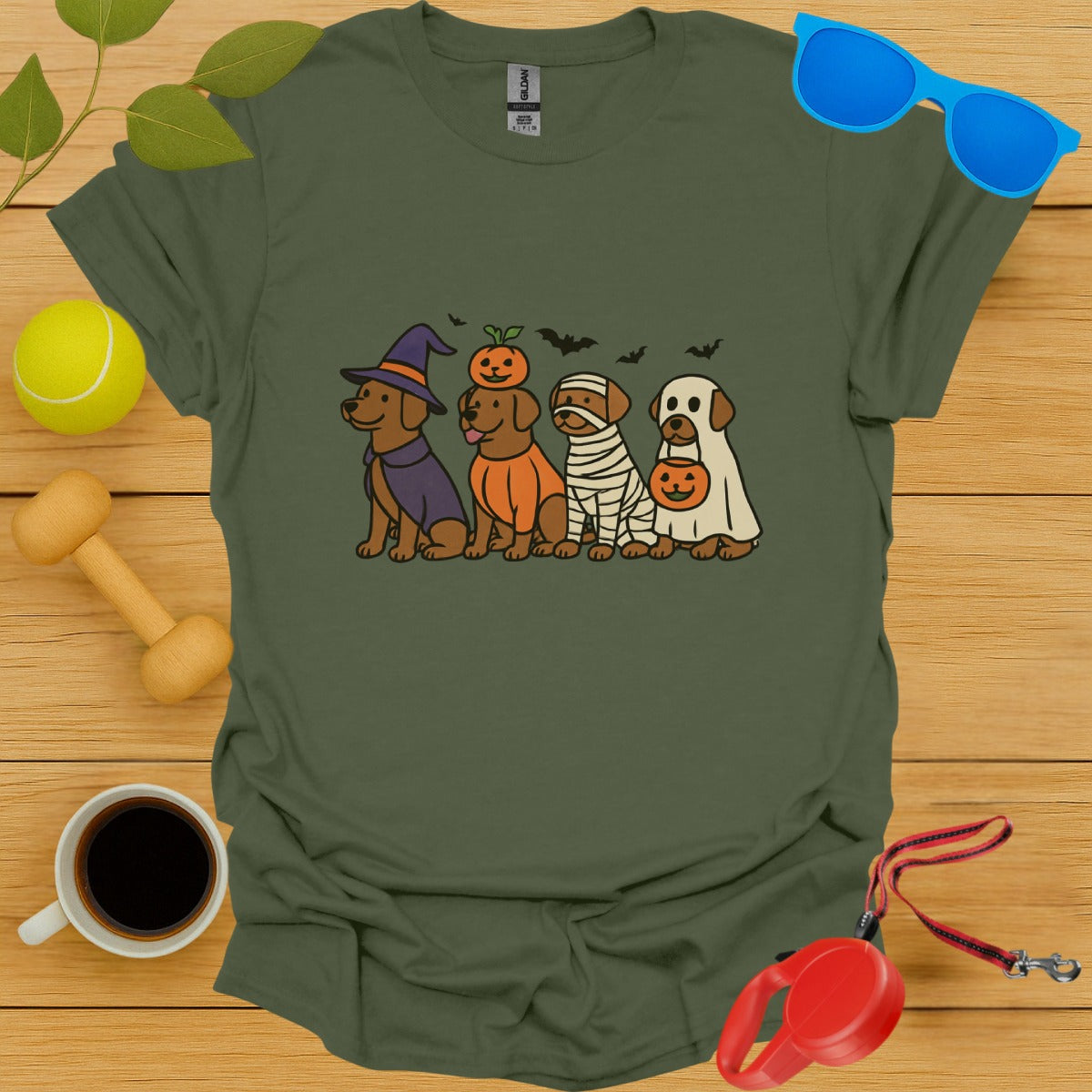Halloween Dogs Graphic Tee Shirt product type