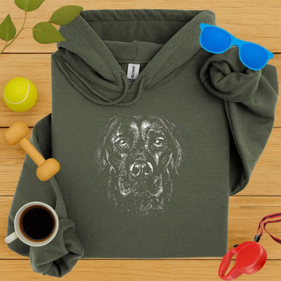 Labrador Retriever Monochrome Hoodie