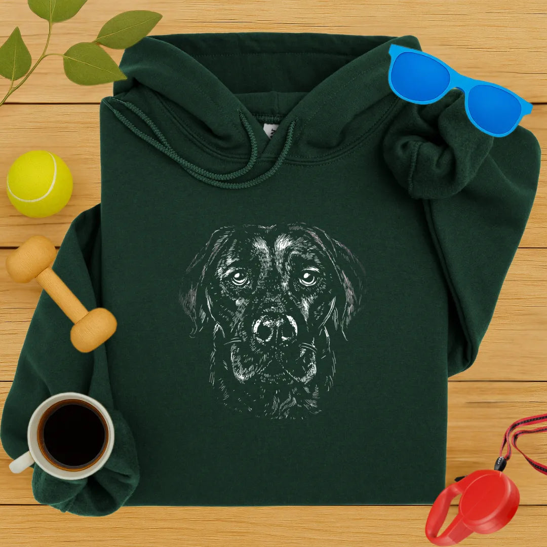 Labrador Retriever Monochrome Hoodie
