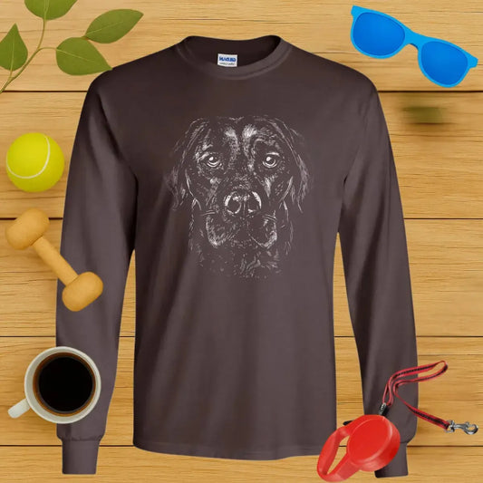 Labrador Retriever Monochrome Long Sleeve Tee