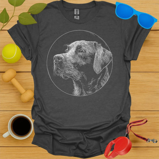 Labrador Retriever Monoline Portrait Tee