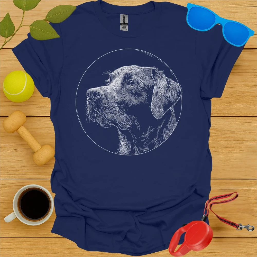 Labrador Retriever Monoline Portrait Tee