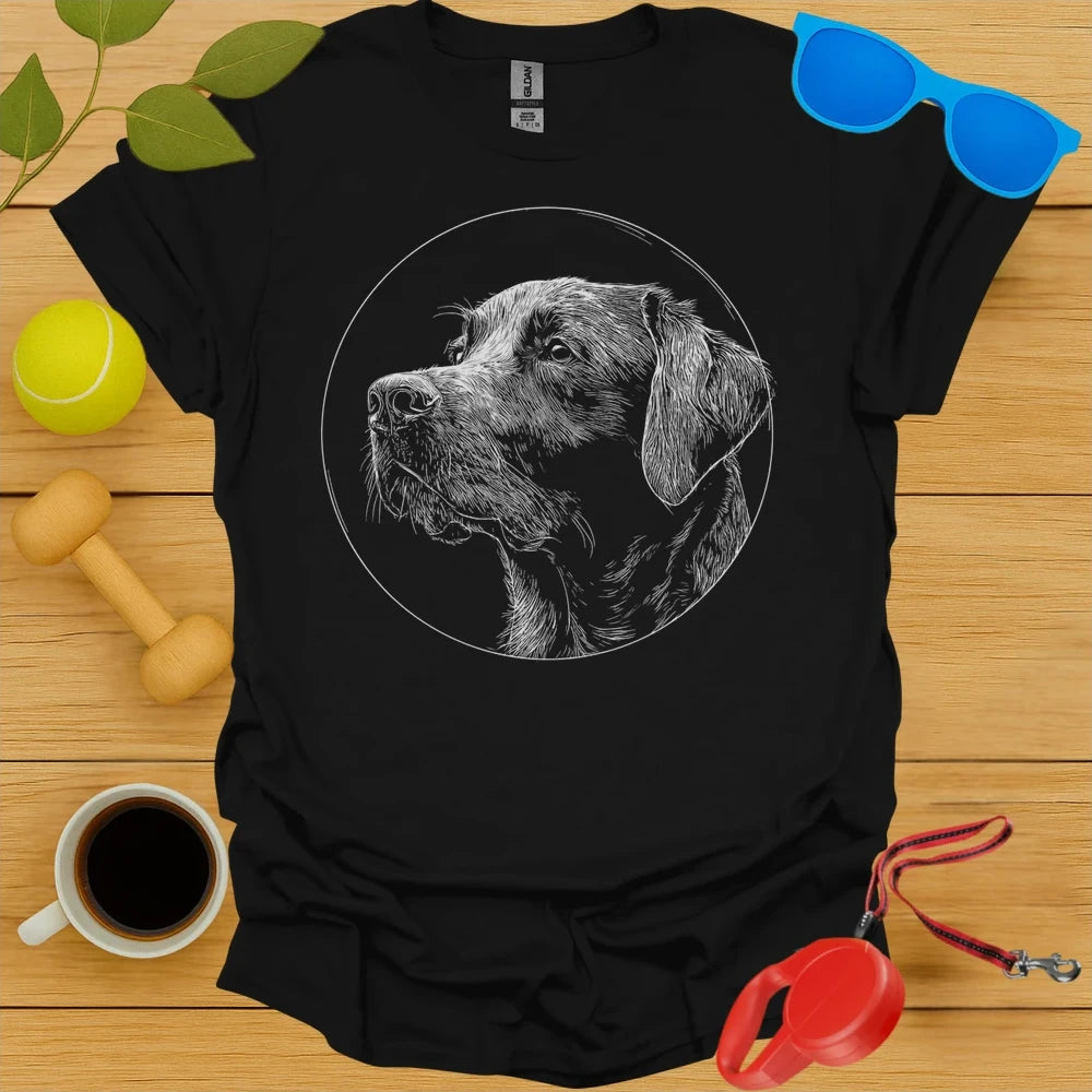 Labrador Retriever Monoline Portrait Tee