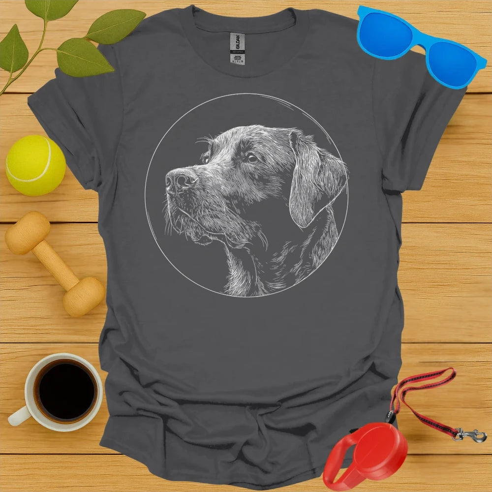Labrador Retriever Monoline Portrait Tee