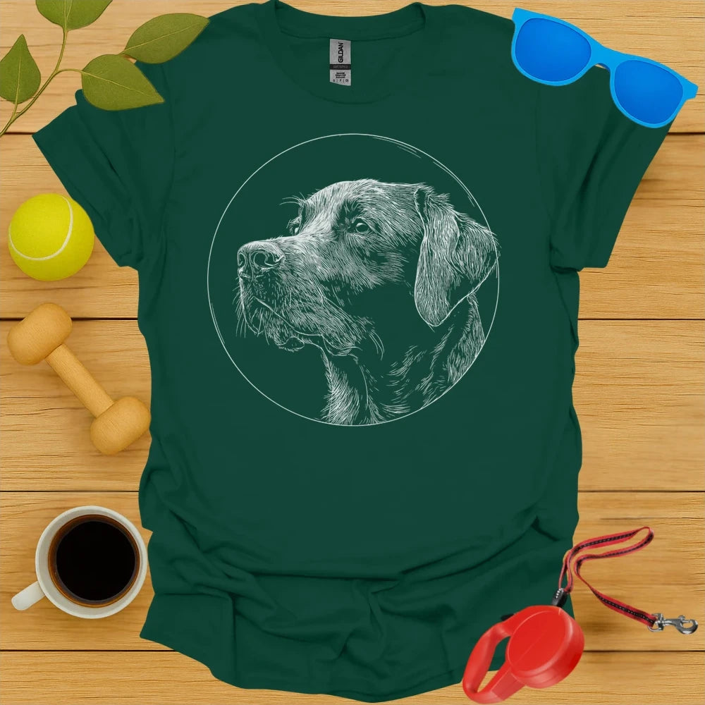 Labrador Retriever Monoline Portrait Tee