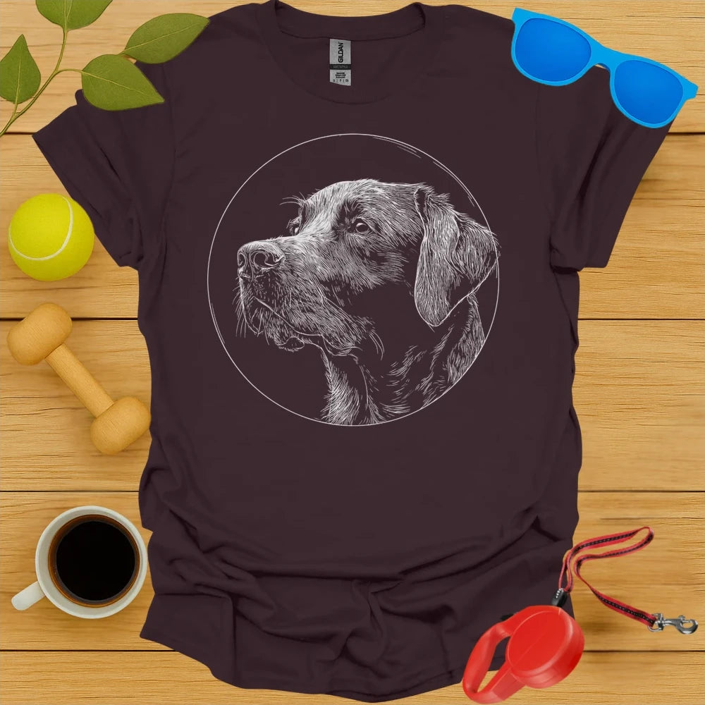 Labrador Retriever Monoline Portrait Tee
