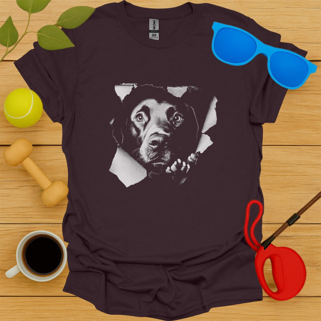 Labrador Retriever Peaking T-Shirt