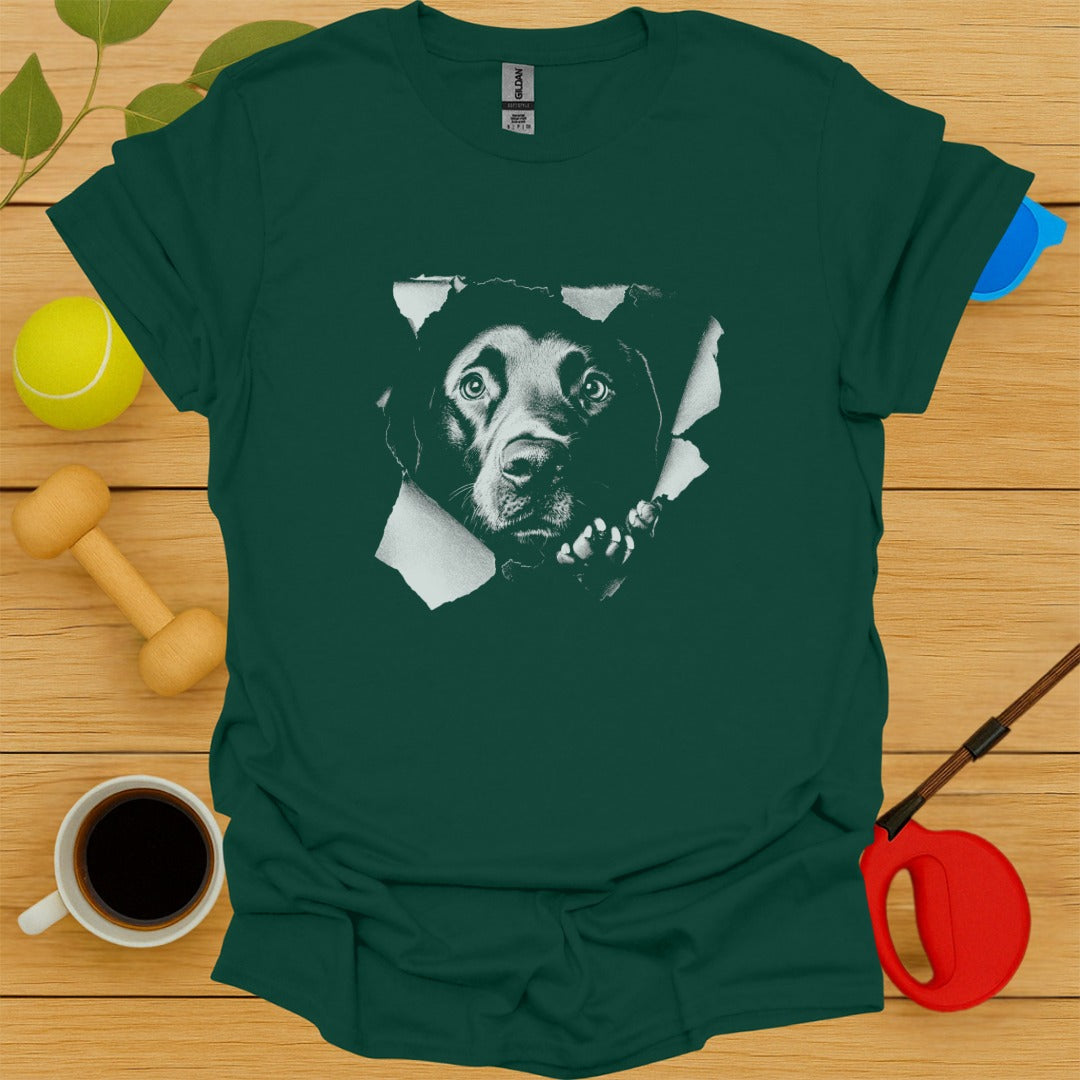 Labrador Retriever Peaking T-Shirt