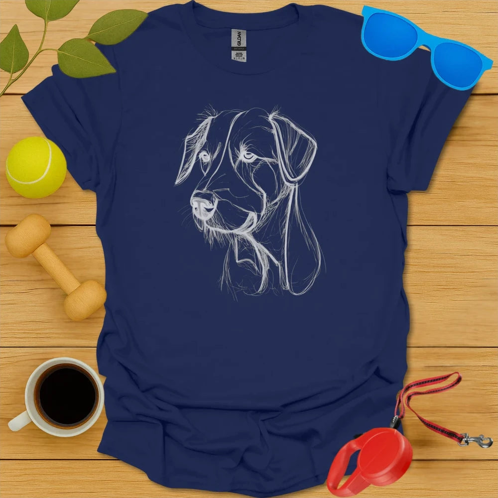 Labrador Retriever Pencil Sketch Tee