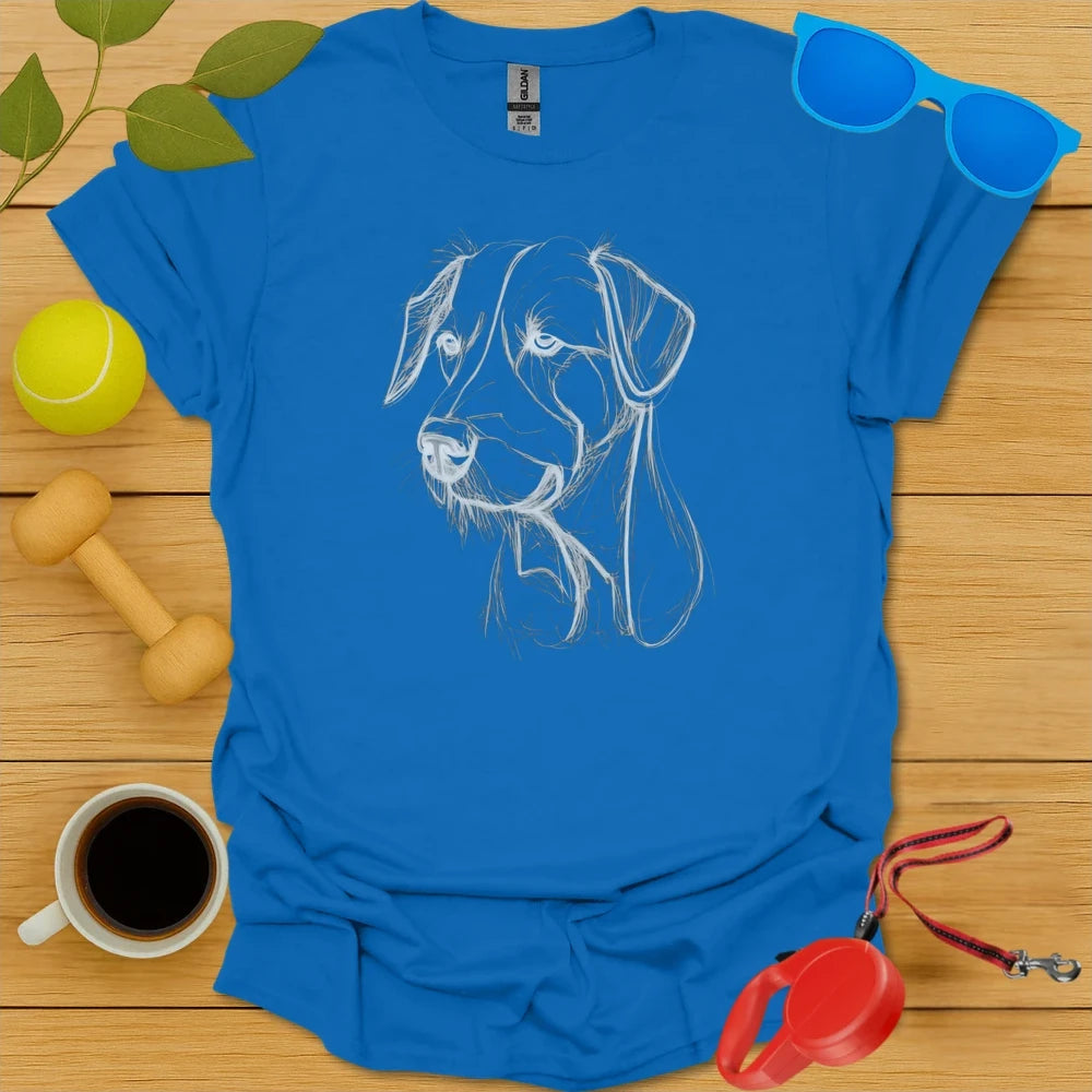 Labrador Retriever Pencil Sketch Tee