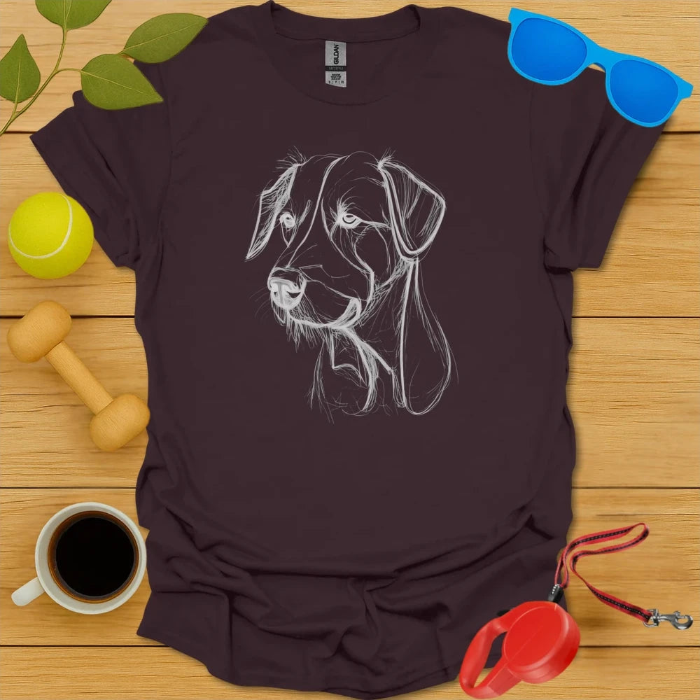 Labrador Retriever Pencil Sketch Tee