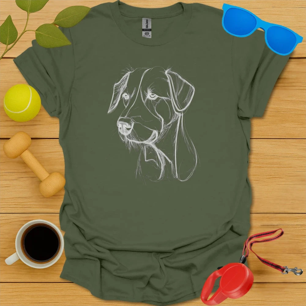 Labrador Retriever Pencil Sketch Tee