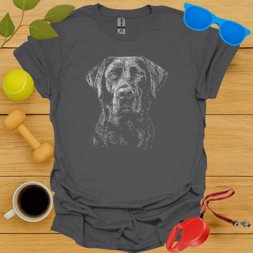 Labrador Retriever Portrait Sketch Tee