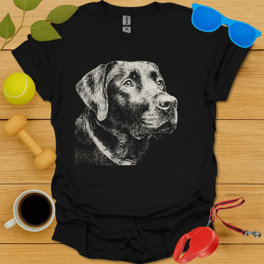 Labrador Retriever Sketch Portrasit Tee