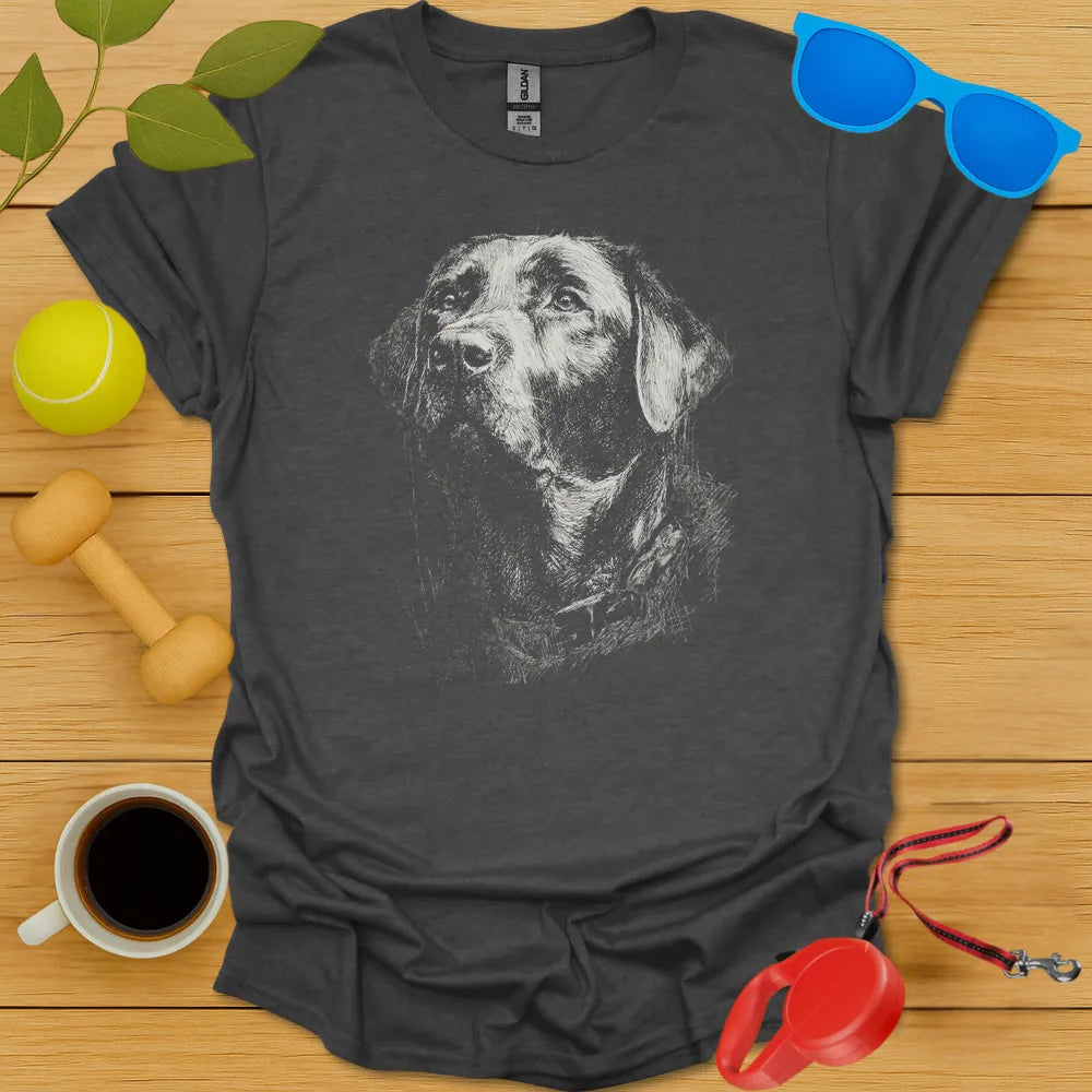 Labrador Retriever Sketch T Shirt