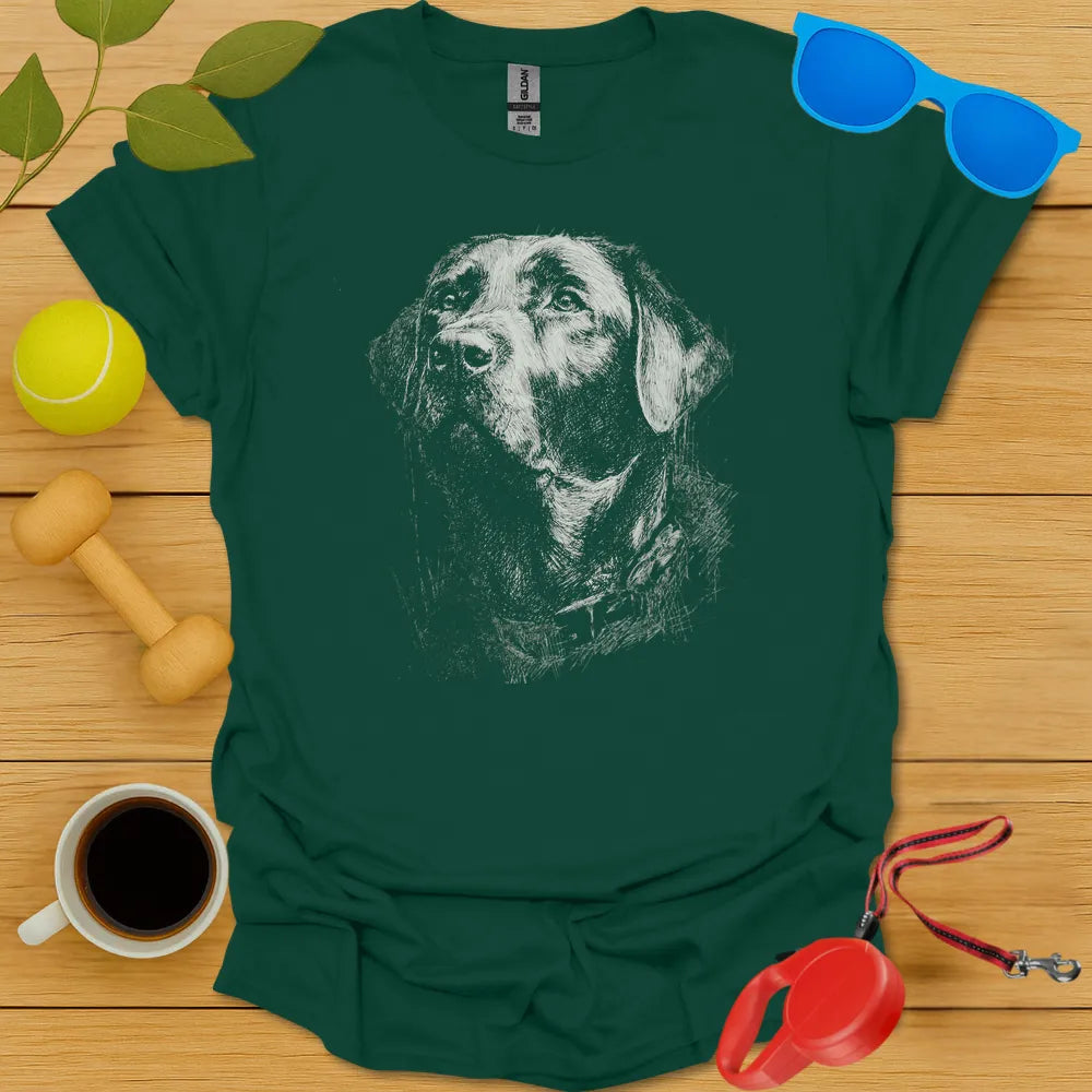Labrador Retriever Sketch T Shirt