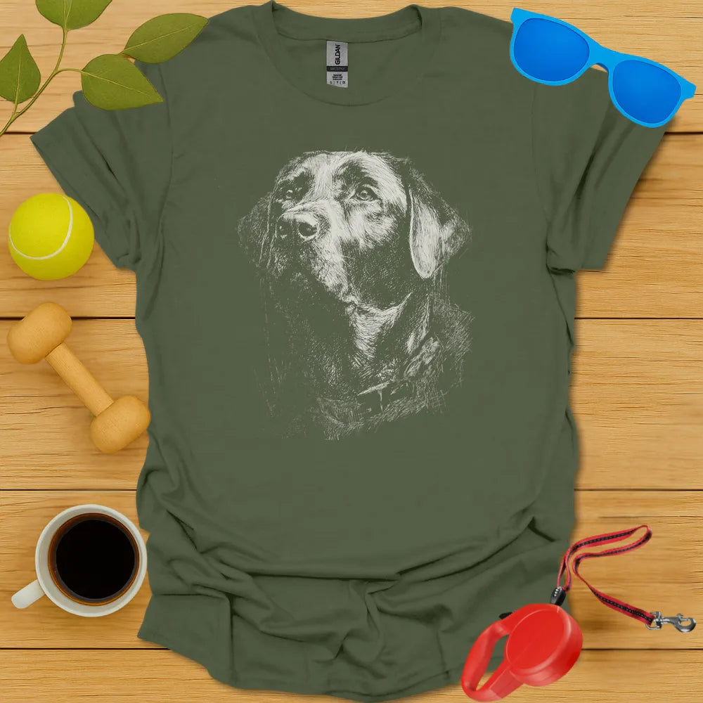 Labrador Retriever Sketch T Shirt