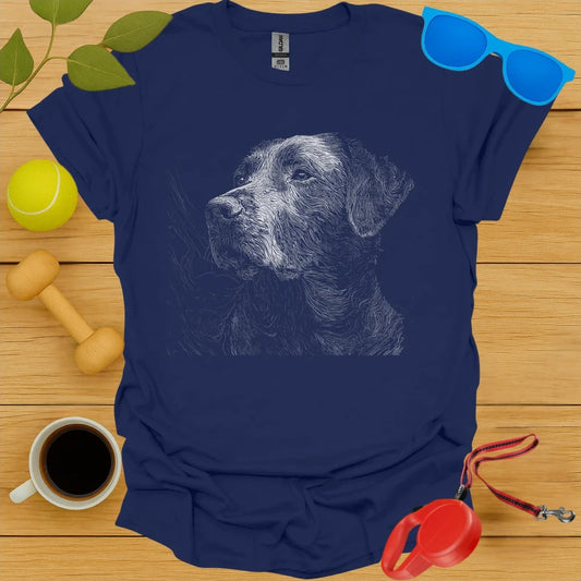Labrador Retriever Topographic Portrait Tee