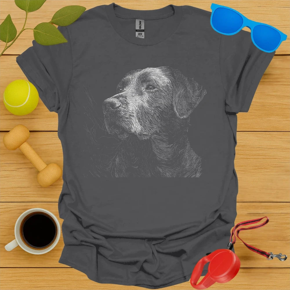 Labrador Retriever Topographic Portrait Tee