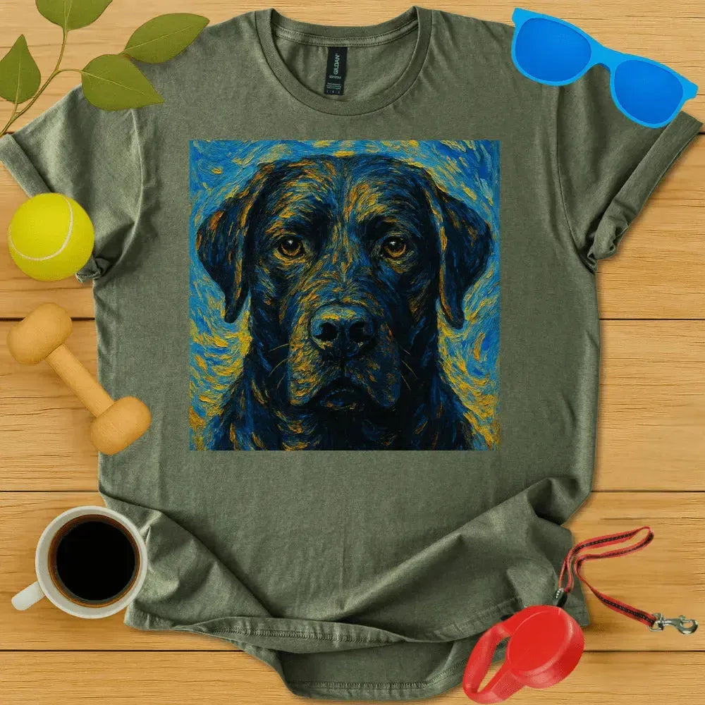 Labrador Retriever Van Gogh Tee