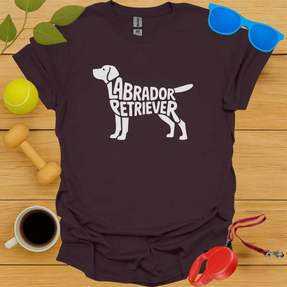 Labrador Retriver Typography Tee