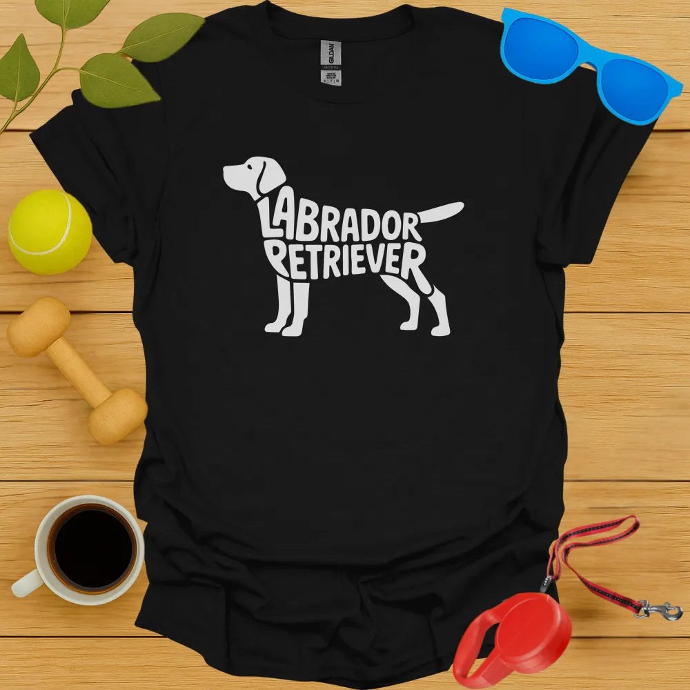 Labrador Retriver Typography Tee